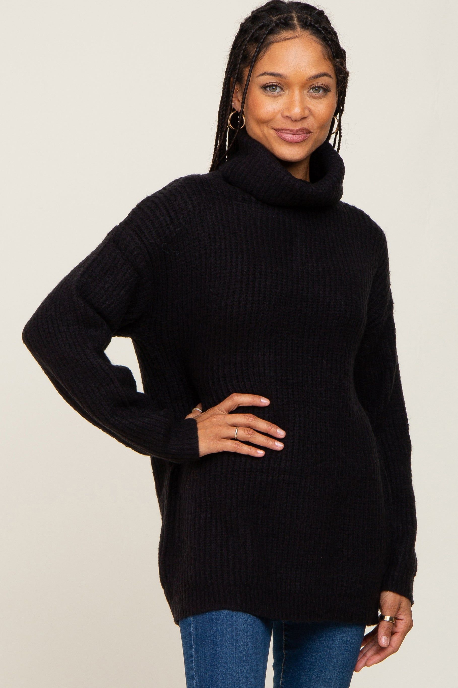 Black Soft Knit Cutout Back Sweater sold by Pinkblush