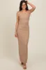 Gold Glitter Shoulder Tie Open Back Maxi Dress sold by Pinkblush