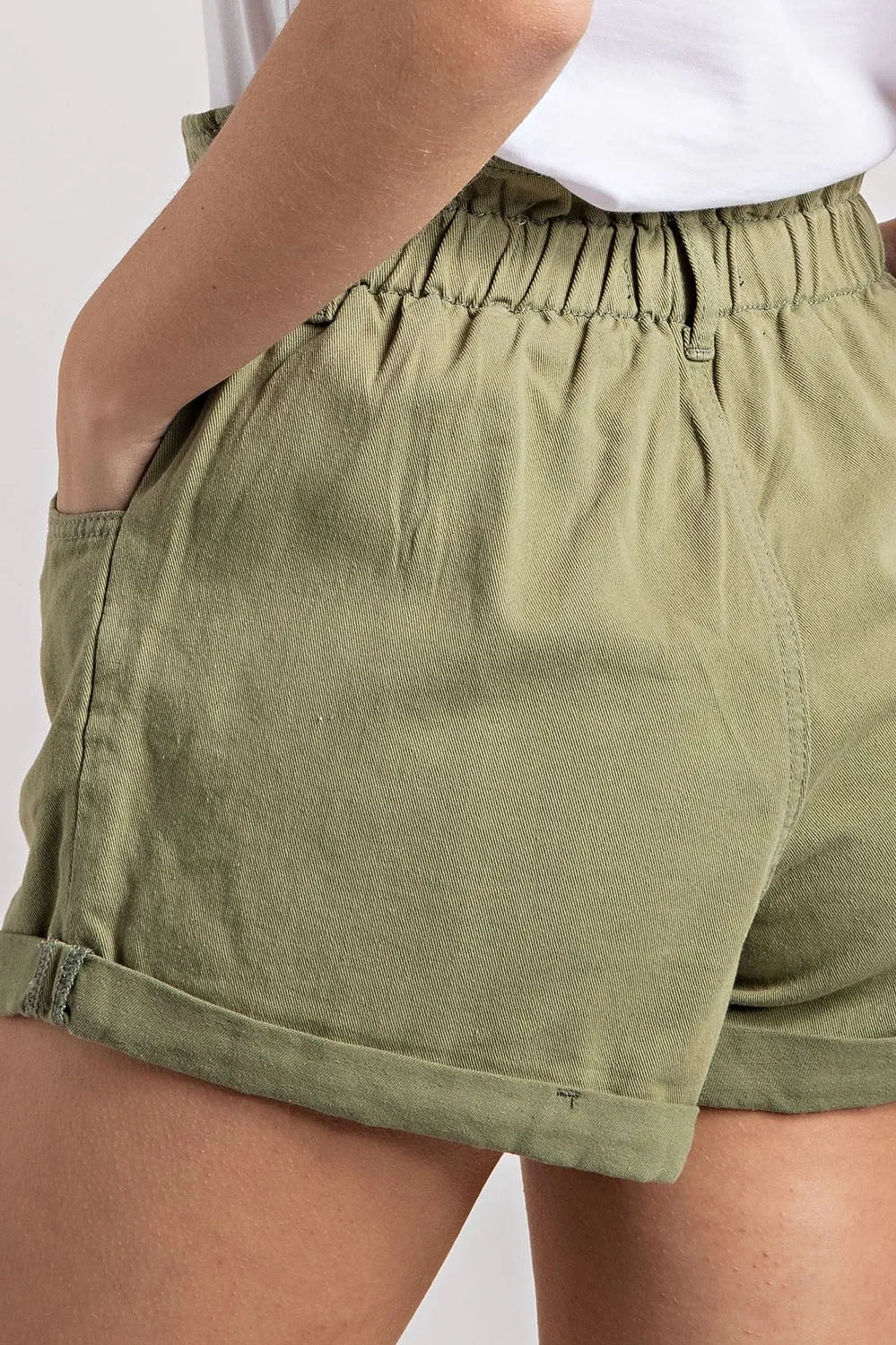 Sage Cotton Shorts sold by Pinkblush product image thumbnail 4