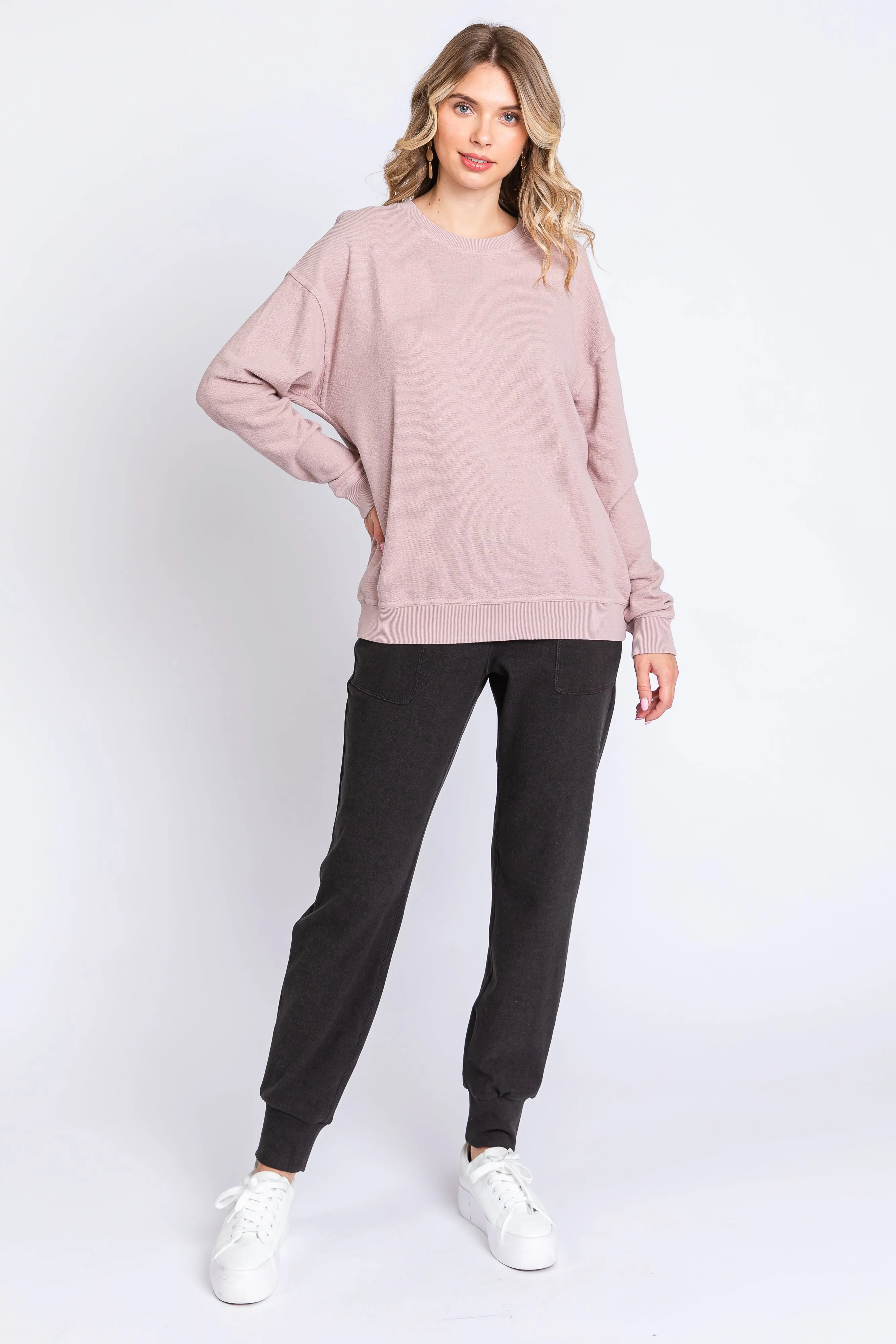 Light Pink Long Sleeve Top sold by Pinkblush product image thumbnail 4
