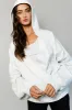 Heather Gray Terry Wrap Long Sleeve Maternity Nursing Top sold by Pinkblush