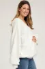 Heather Gray Terry Wrap Long Sleeve Maternity Nursing Top sold by Pinkblush