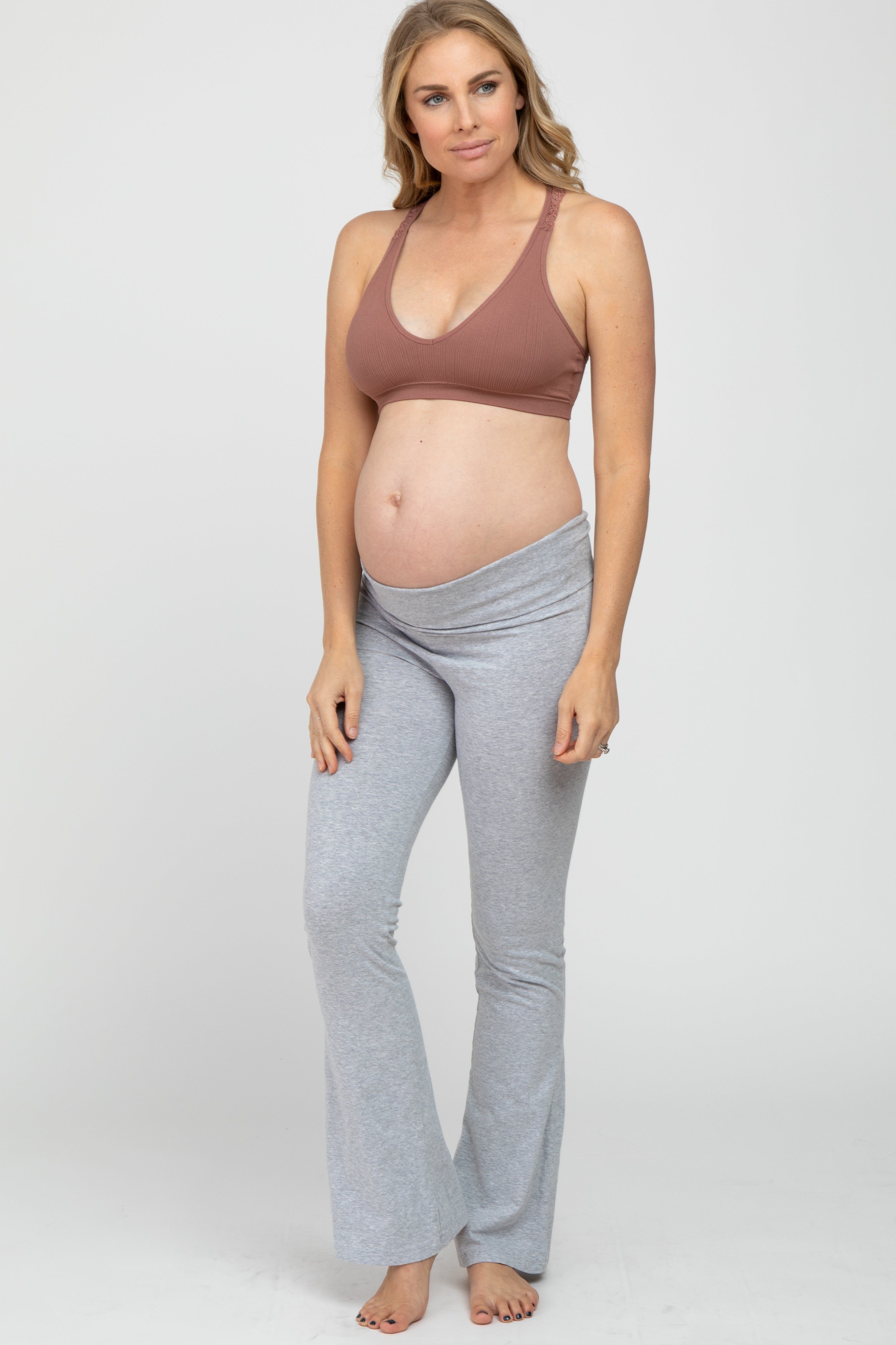 Mauve Lace Racerback Maternity Bralette sold by Pinkblush product image thumbnail 2