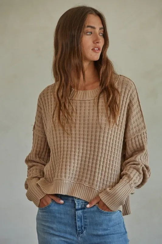 Taupe Pullover sold by Pinkblush