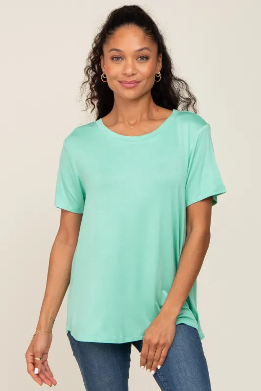 Mint Basic Tee sold by Pinkblush