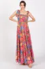 Magenta Floral Shoulder Tier Smocked Maternity Maxi Dress sold by Pinkblush
