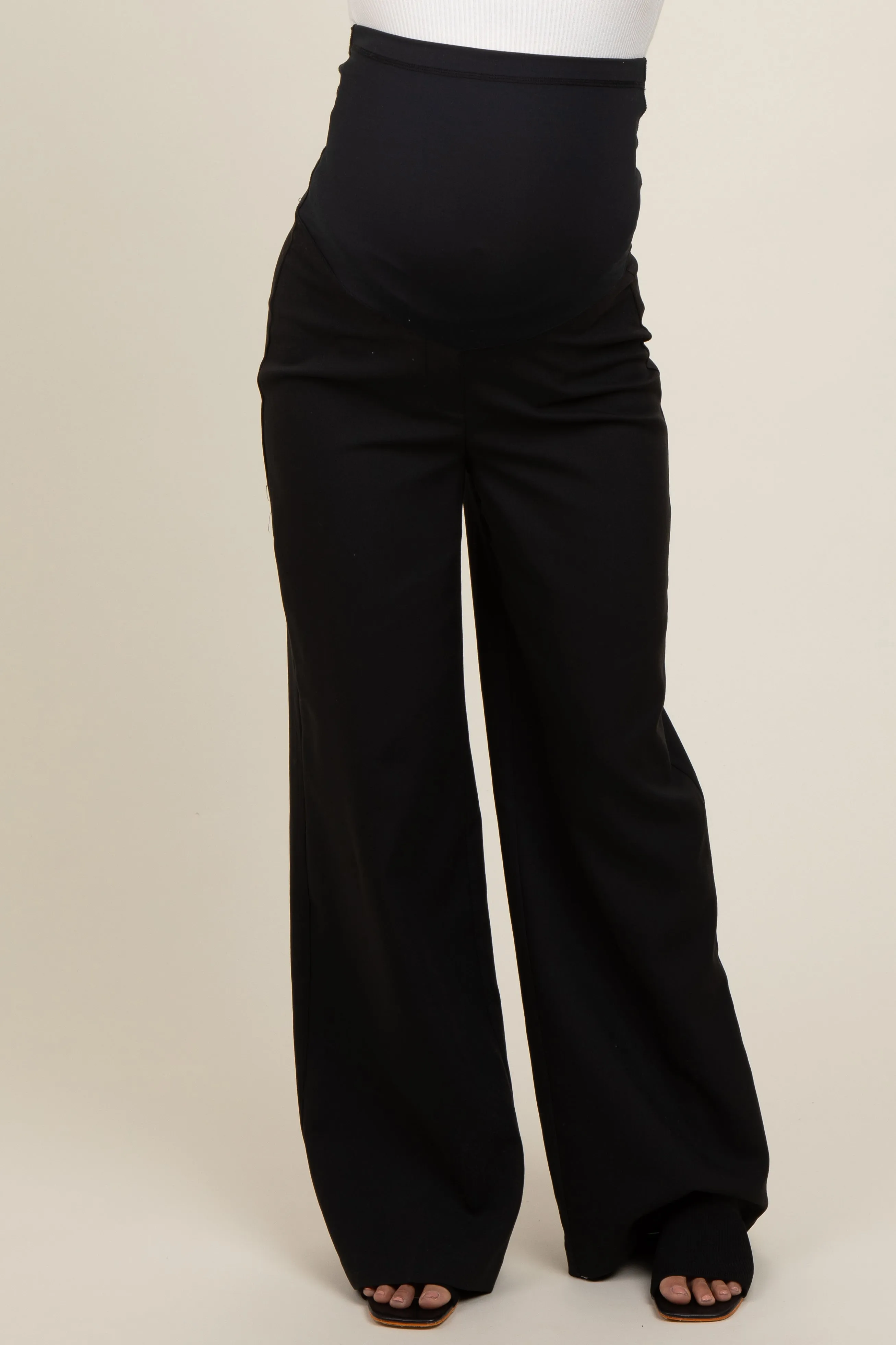 Black Basic Maternity Trousers sold by Pinkblush product image thumbnail 2