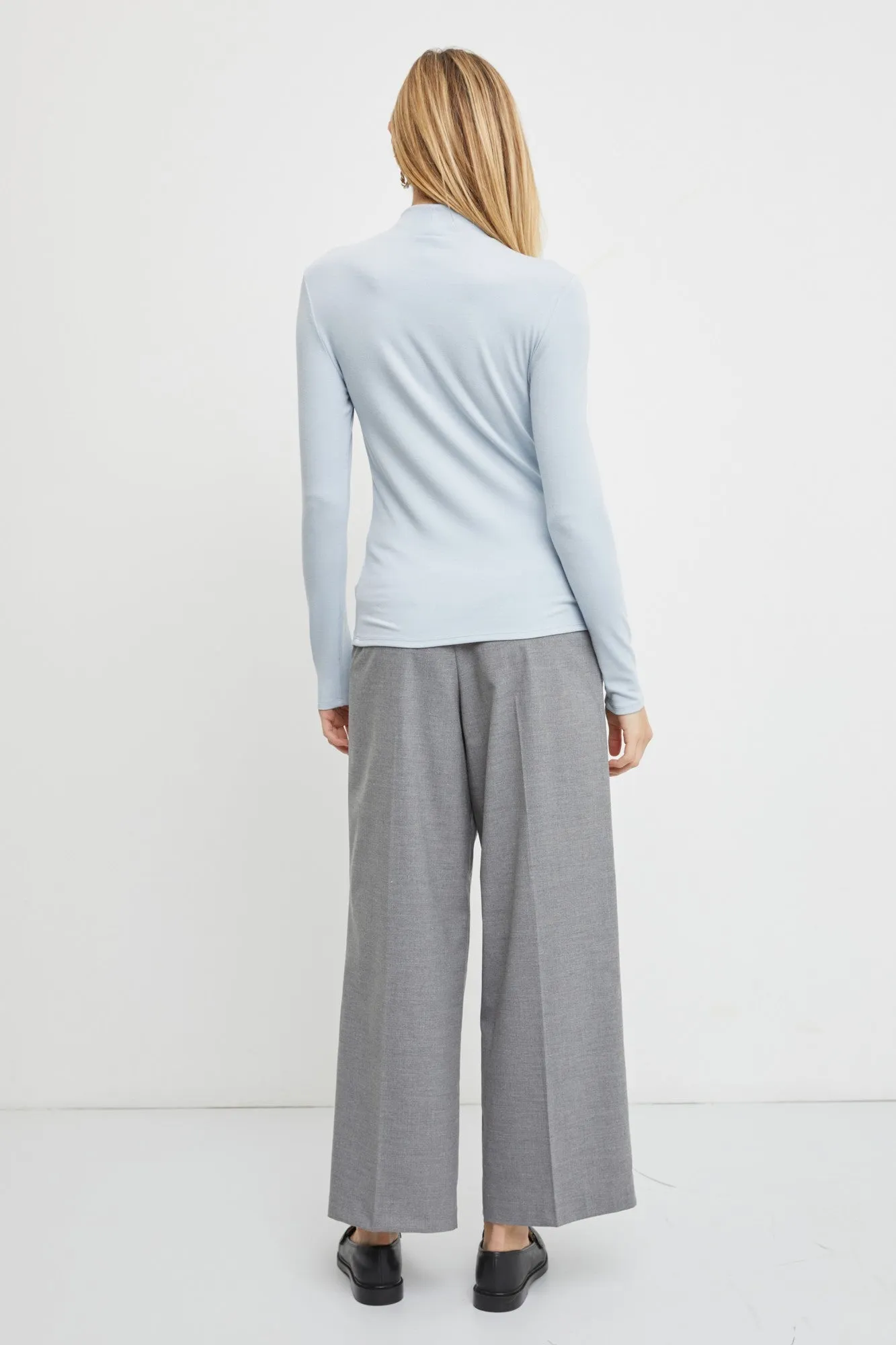 Light Blue Soft Turtle Neck Top sold by Pinkblush product image thumbnail 2