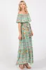 Jade Floral Off Shoulder Maxi Dress sold by Pinkblush