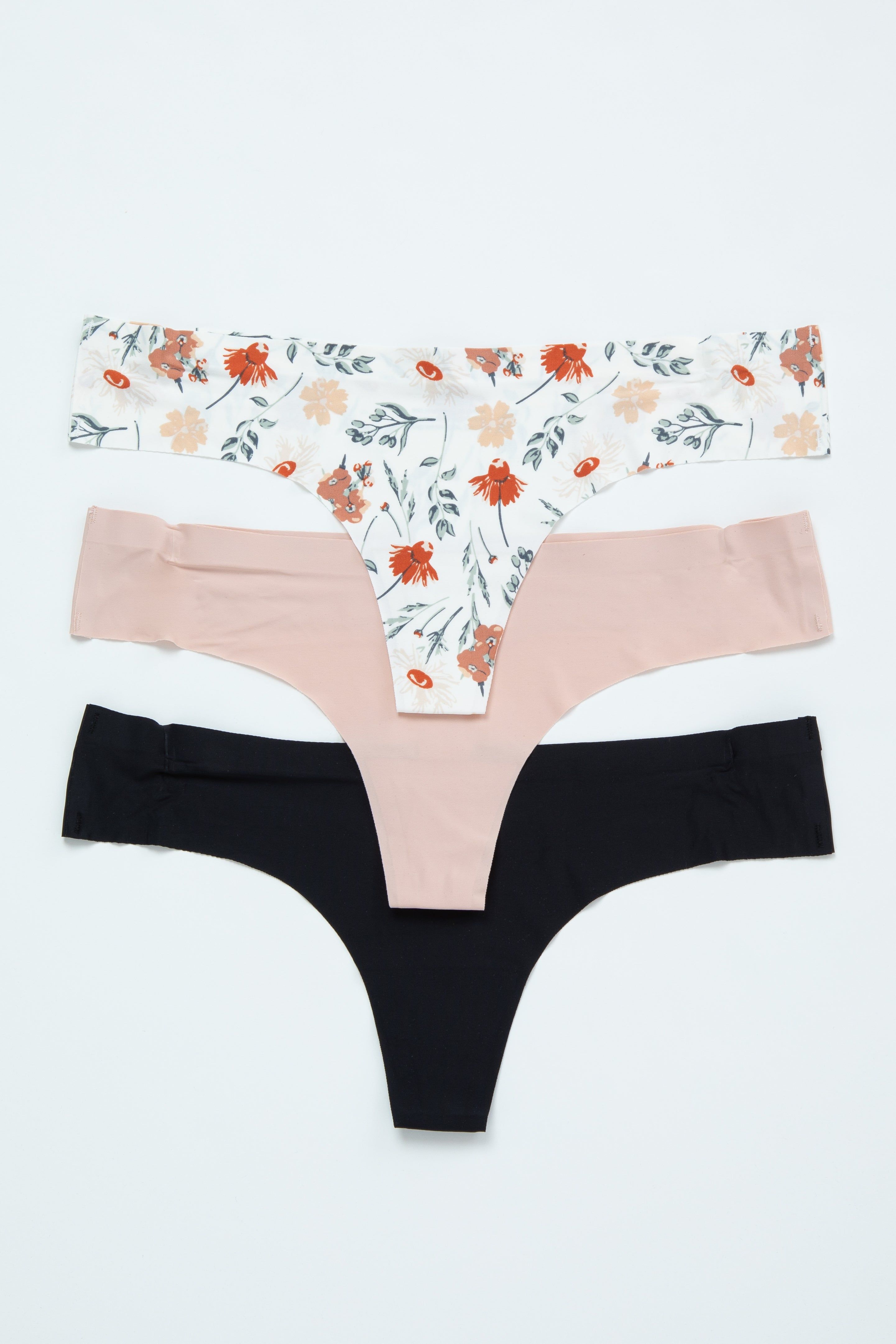 Multi-Color Floral Seamless Maternity Underwear Set sold by Pinkblush