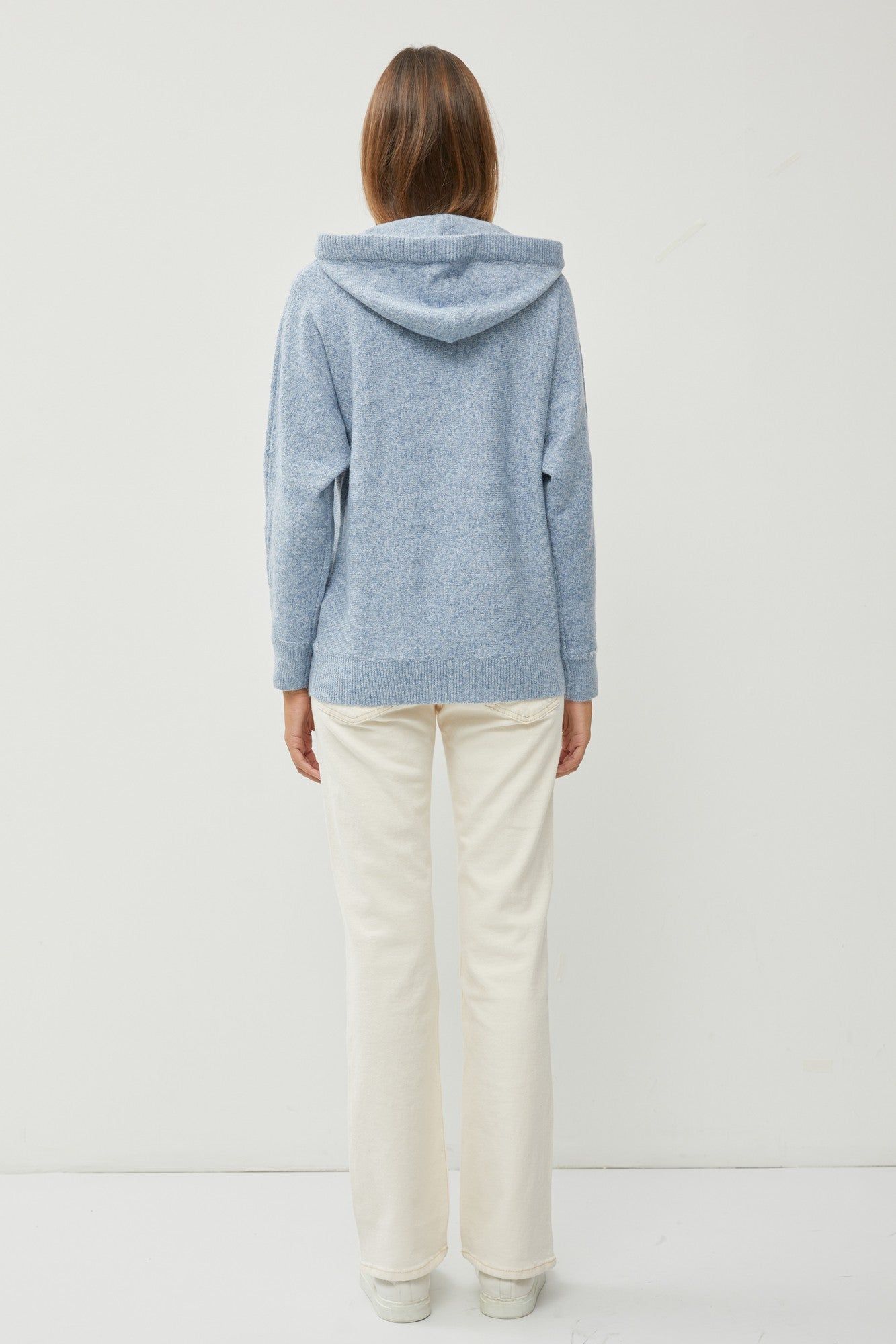 Blue Drawstring Hooded Sweater sold by Pinkblush product image thumbnail 3