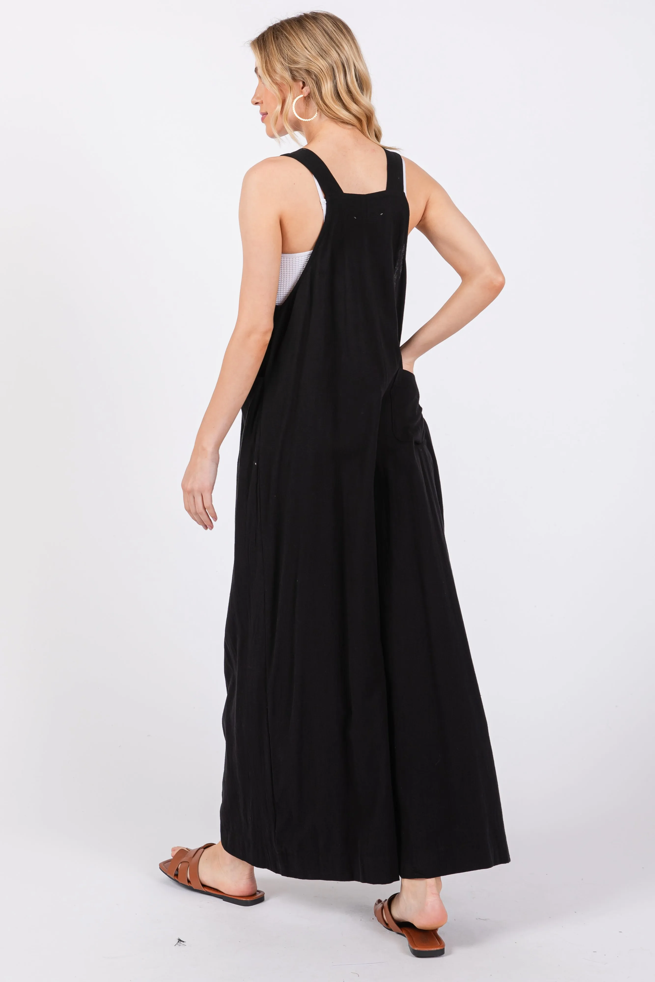 Black Wide Leg Jumpsuit sold by Pinkblush product image thumbnail 3