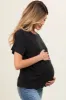 Black Dolman Sleeve Maternity Top sold by Pinkblush