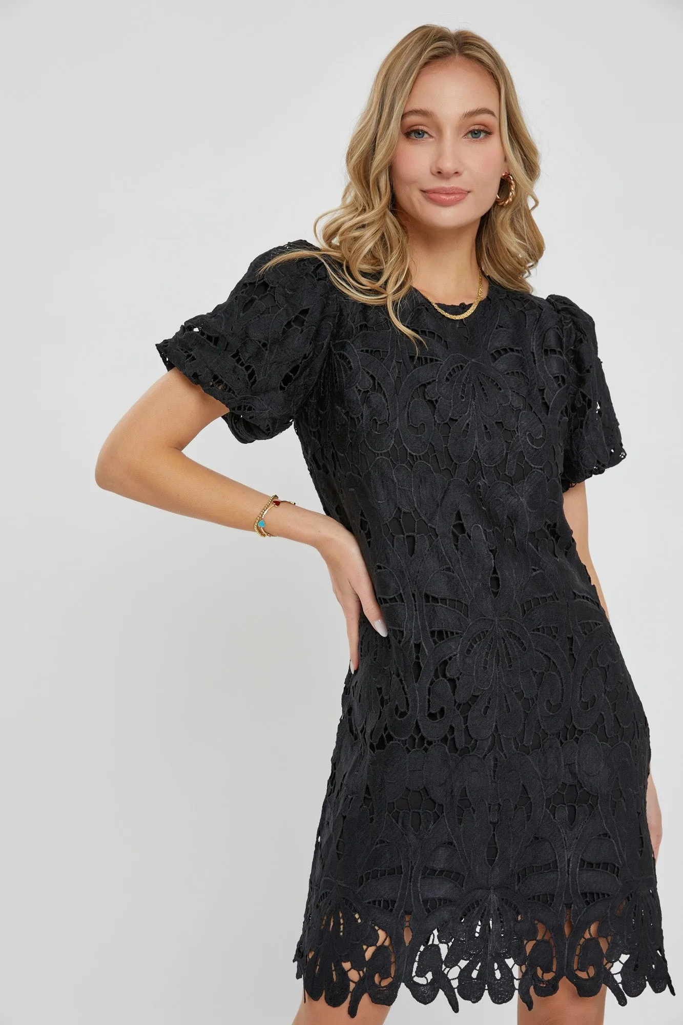 Black Lace Dress sold by Pinkblush product image thumbnail 3