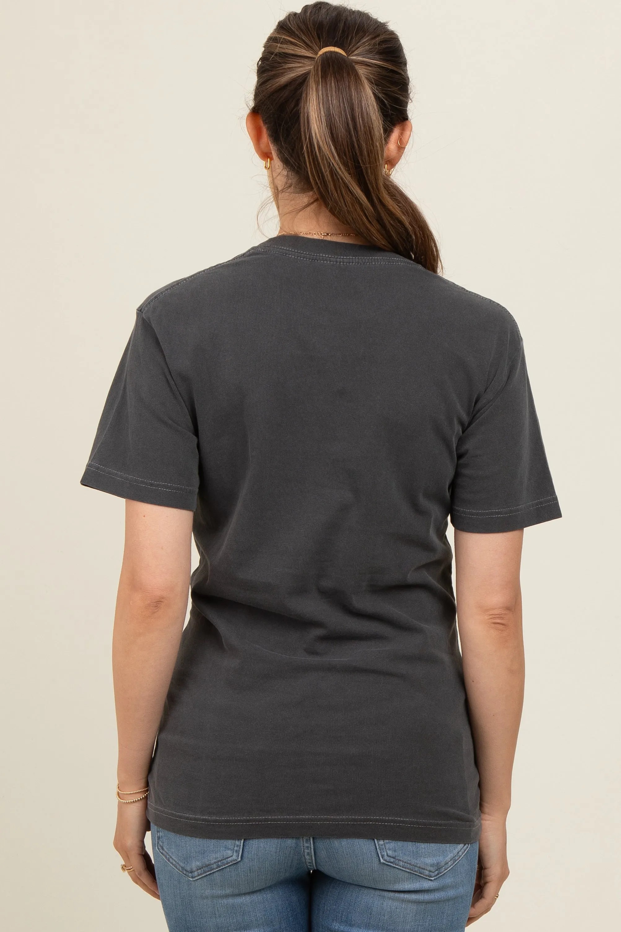 Charcoal Basic Maternity T-Shirt sold by Pinkblush product image thumbnail 3