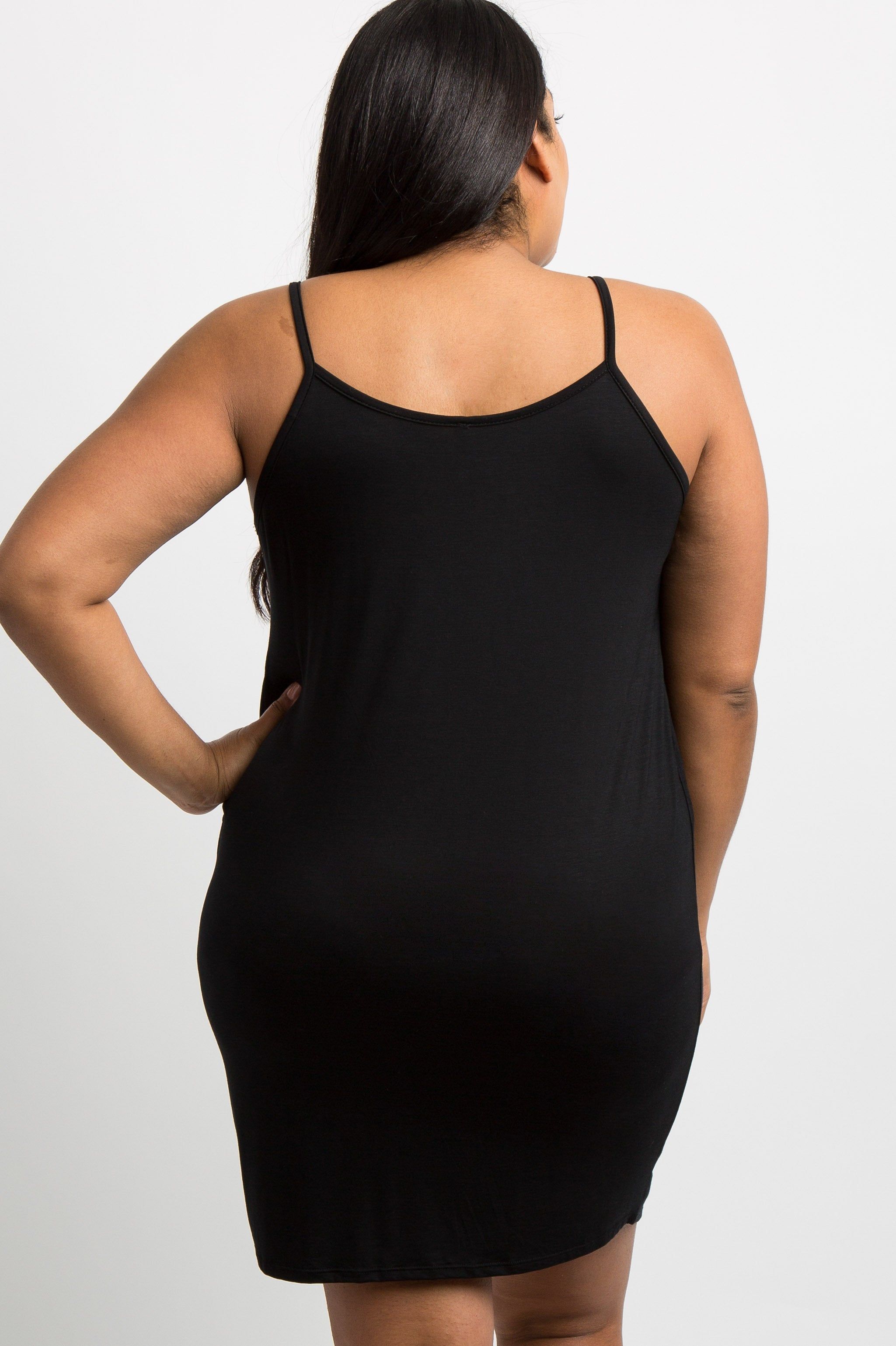 PinkBlush Black Basic Plus Maternity Sleep Dress sold by Pinkblush product image thumbnail 4