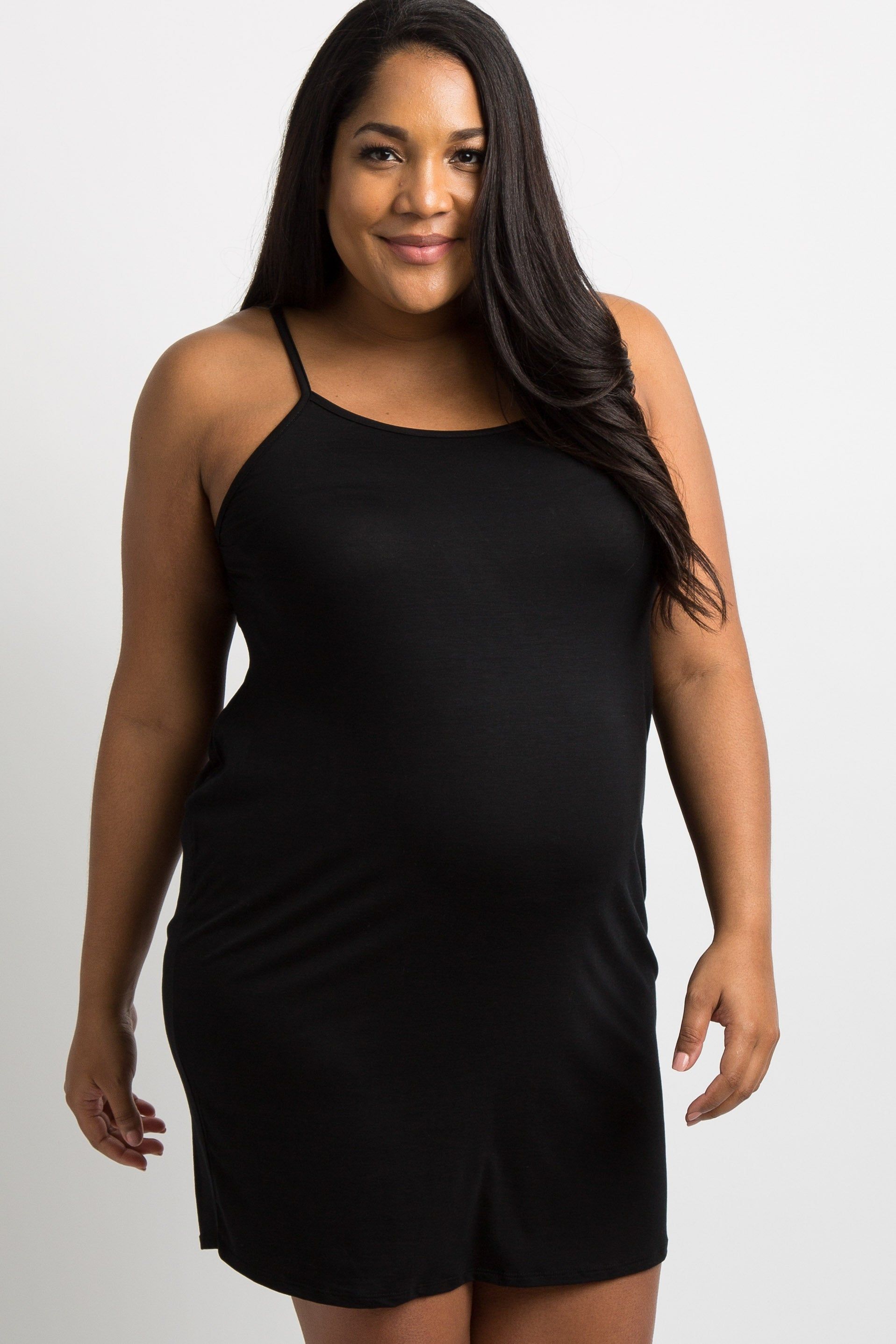PinkBlush Black Basic Plus Maternity Sleep Dress sold by Pinkblush product image thumbnail 2