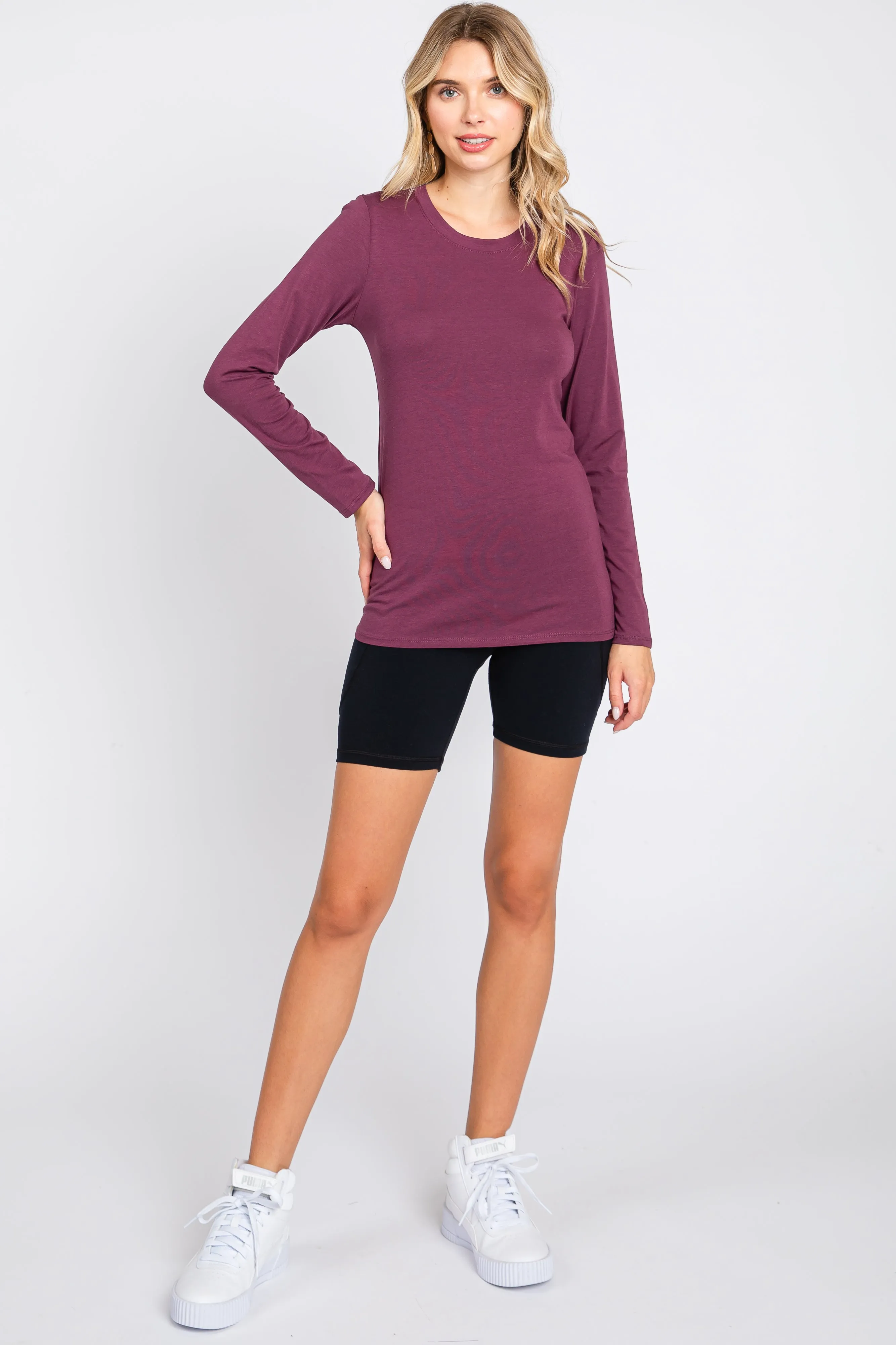 Plum Long Sleeve Top sold by Pinkblush product image thumbnail 4