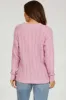 Pink Pattern Knit Maternity Sweater sold by Pinkblush