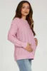 Pink Pattern Knit Maternity Sweater sold by Pinkblush