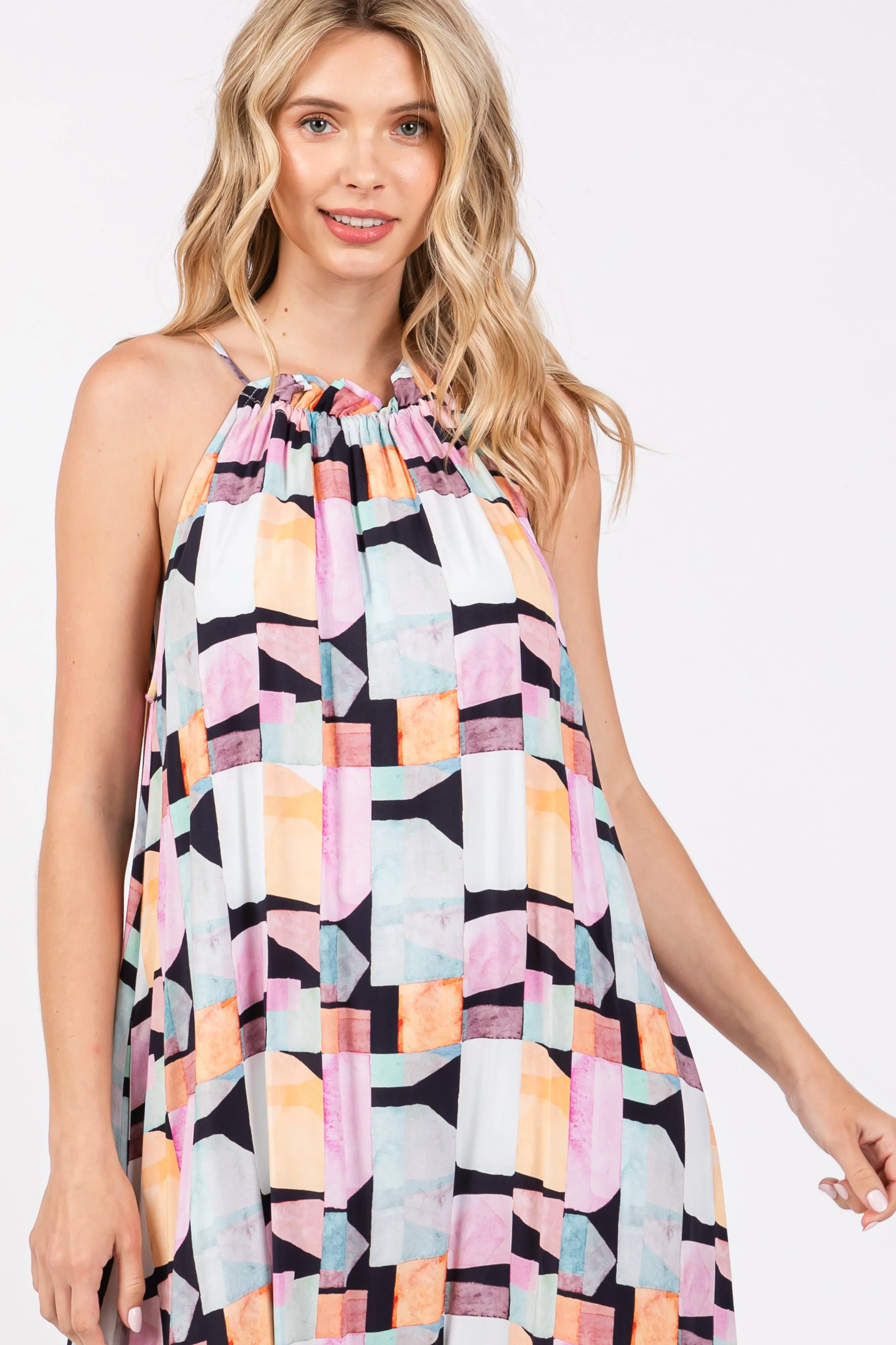 Black Empire Ruffle Hem Midi Dress sold by Pinkblush product image thumbnail 4