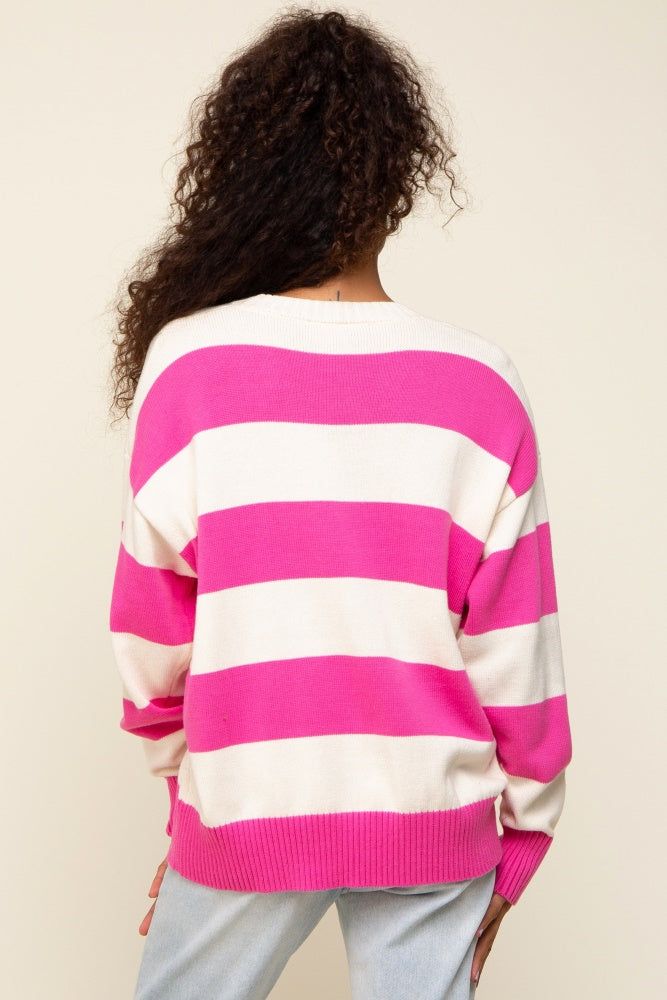 Fuchsia Striped Sweater sold by Pinkblush product image thumbnail 3