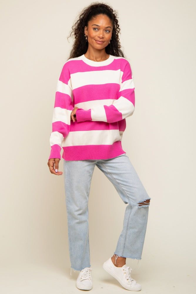 Fuchsia Striped Sweater sold by Pinkblush product image thumbnail 4