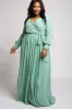 Mint Green Chiffon Plus Maxi Dress sold by Pinkblush