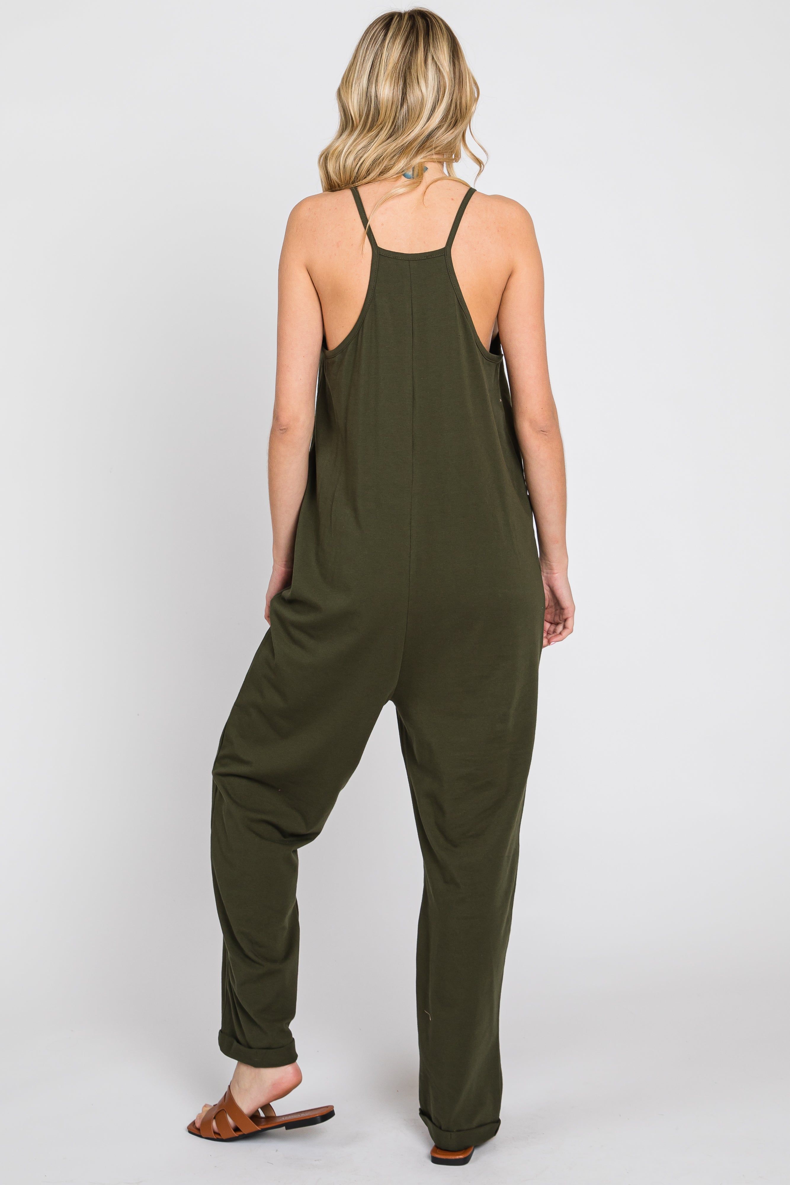 Green Front Pocket Jumpsuit sold by Pinkblush product image thumbnail 4