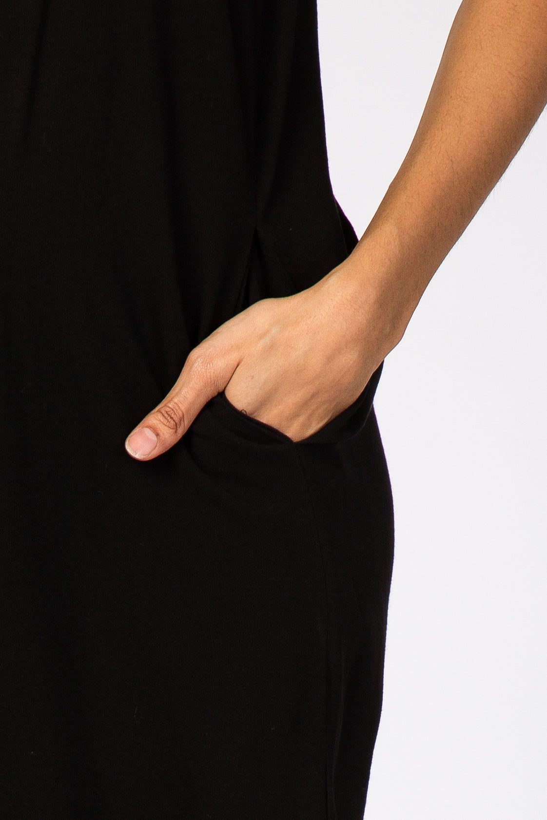 Black Tie Detail Relaxed Maternity Jumpsuit sold by Pinkblush product image thumbnail 4