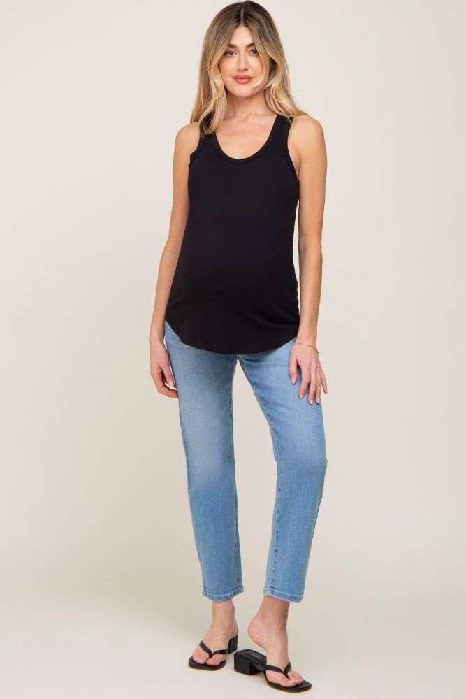 Black Maternity Tank Top sold by Pinkblush product image thumbnail 4