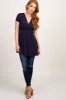 PinkBlush Navy Draped Front Nursing Top sold by Pinkblush
