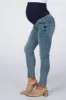 Blue Distressed Maternity Skinny Jeans sold by Pinkblush
