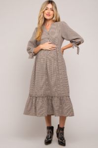 Camel Turtleneck Sweater Mini Dress sold by Pinkblush
