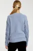 Blue Cable Knit Maternity Sweater sold by Pinkblush