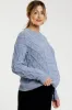 Blue Cable Knit Maternity Sweater sold by Pinkblush