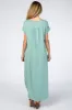 Light Olive Side Slit Maternity Maxi Dress sold by Pinkblush
