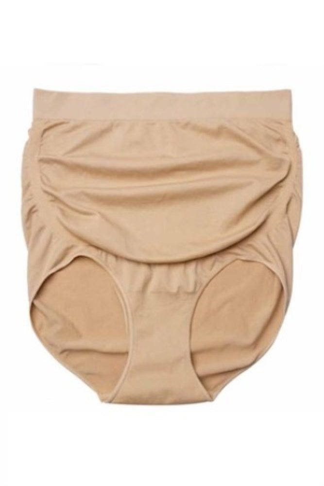 Beige Maternity High Waisted Support Brief sold by Pinkblush