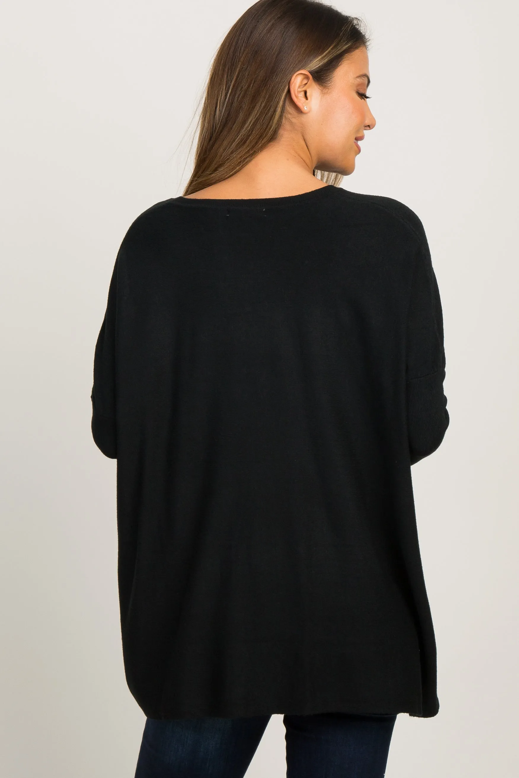 Black Pocketed Dolman Sleeve Top sold by Pinkblush product image thumbnail 2