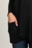 Black Pocketed Dolman Sleeve Top sold by Pinkblush