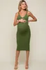 Olive Sleeveless V-Neck Maternity Sweater Dress sold by Pinkblush