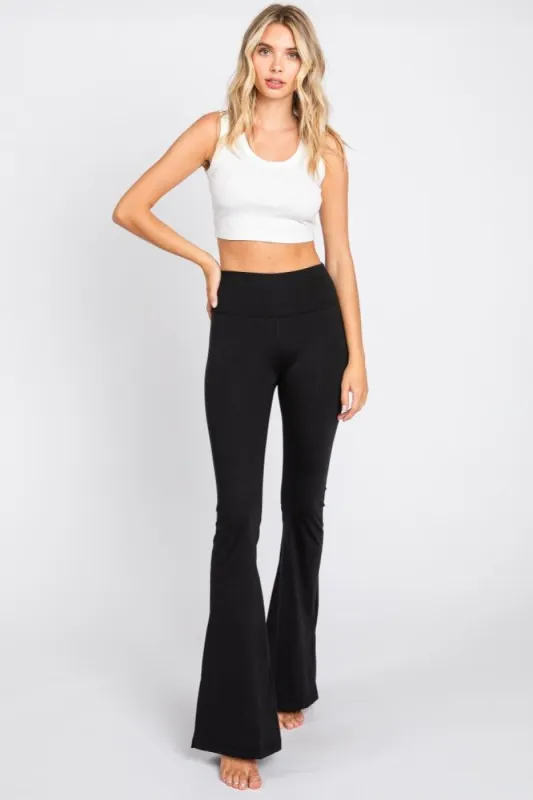 Black Side Slit Leggings sold by Pinkblush