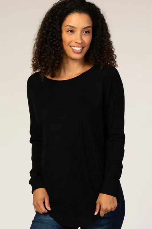 Black Soft Sweater sold by Pinkblush