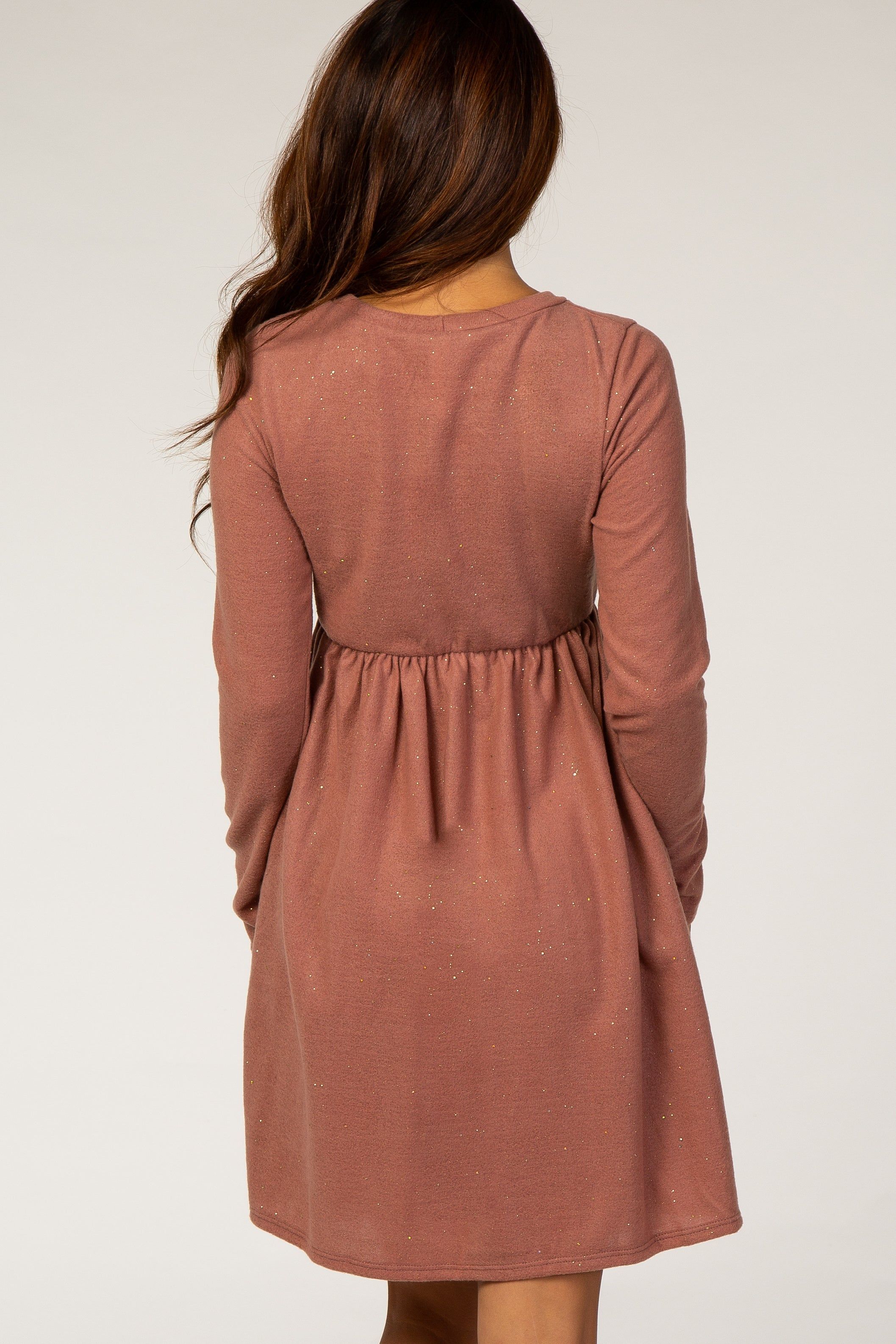 Rust Glitter Dress sold by Pinkblush product image thumbnail 4