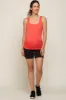 Coral Square Neck Ruched Sides Maternity Top sold by Pinkblush