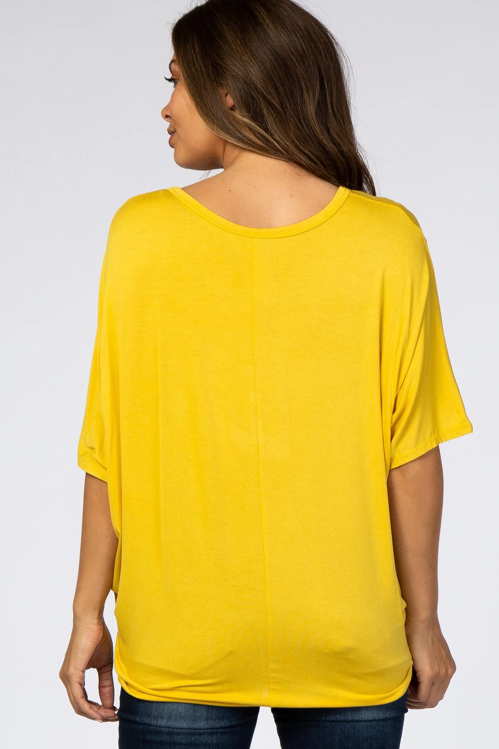 Mustard Button Front Maternity Tunic sold by Pinkblush product image thumbnail 3