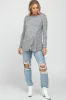 Heather Grey Knit Layered Front Maternity/Nursing Top sold by Pinkblush