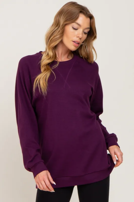 Plum Long Sleeve Top sold by Pinkblush