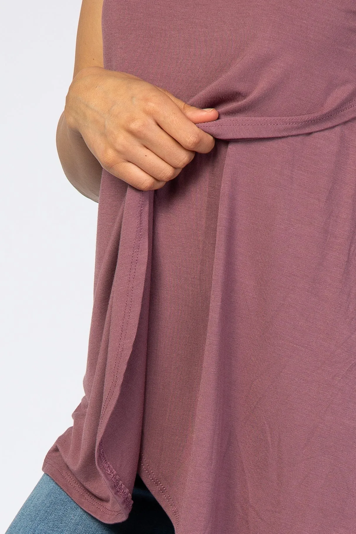 Mauve Layered Wrap Front Nursing Top sold by Pinkblush product image thumbnail 4