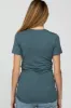 Blue Basic Short Sleeve Maternity Top sold by Pinkblush